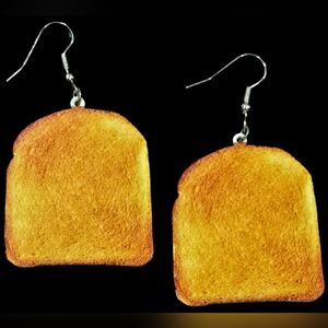 Toast-Shaped Earrings